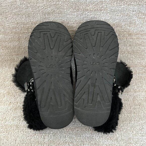 Ugg Boho Black Mini Boots 7 - Picture 8 of 9